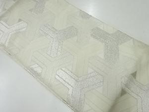 アンティーク　幾何学模様織出し袋帯（材料）